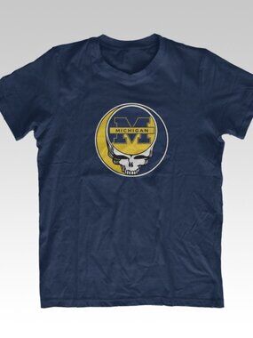 Michigan U Grateful Dead Stealie Shakedown T Shirt
